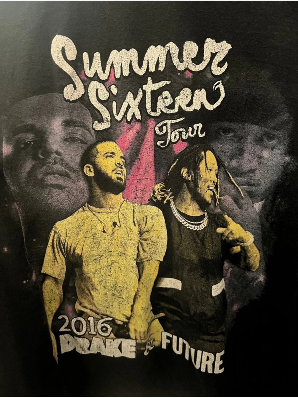 3- Summer Sixteen Tour 2016 Drake & Future Graphic Tee - Black